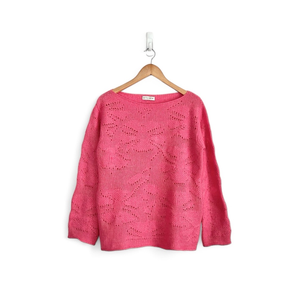 Etro Wool Cashmere Pointelle Sweater